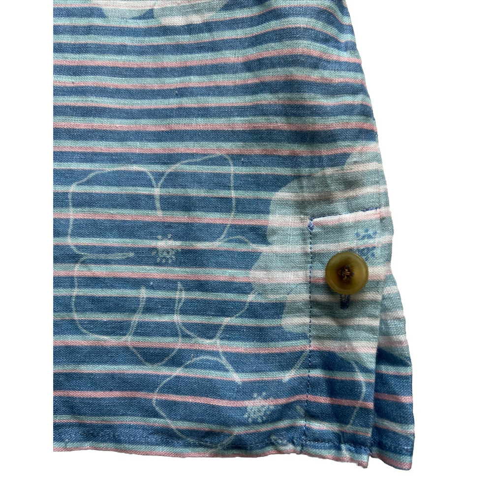 NWT J. Jill Love Linen Tunic Top Women 1X Floral Sunset Blouse 3/4 Sleeves Linen - Picture 7 of 11